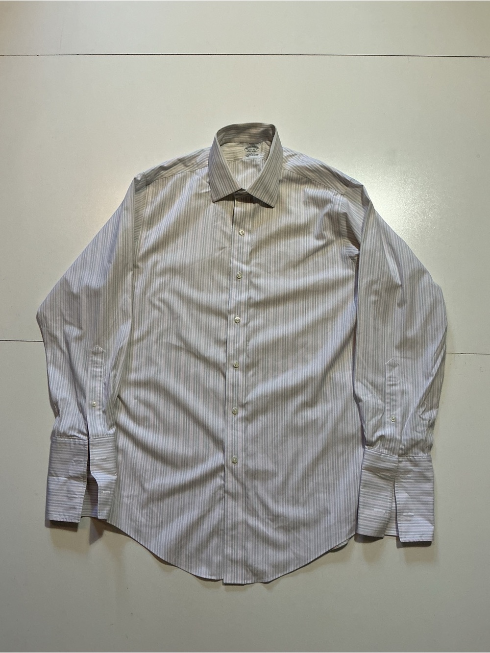Brooks Brothers Slim Fit Non Iron Stretch Striped L/S Button Dress Shirt